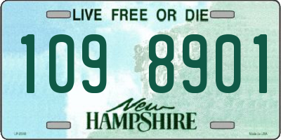 NH license plate 1098901