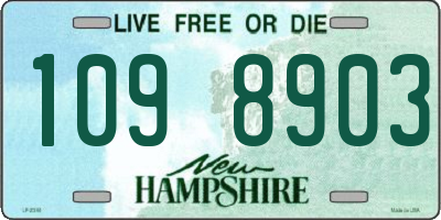 NH license plate 1098903