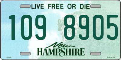 NH license plate 1098905