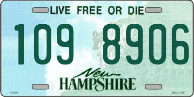 NH license plate 1098906