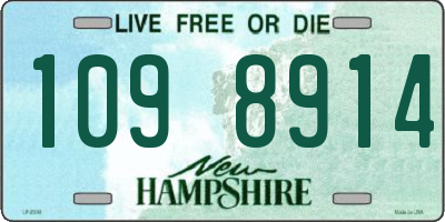 NH license plate 1098914