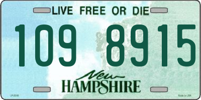 NH license plate 1098915