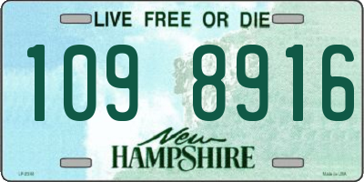 NH license plate 1098916