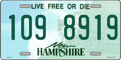 NH license plate 1098919