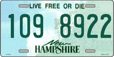 NH license plate 1098922