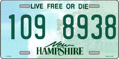 NH license plate 1098938