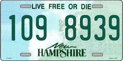 NH license plate 1098939