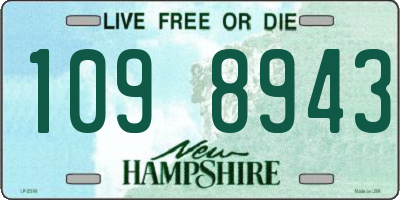 NH license plate 1098943