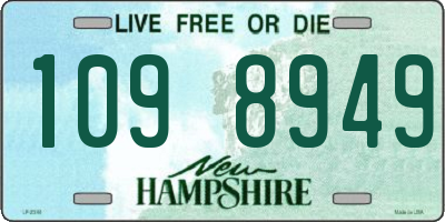 NH license plate 1098949