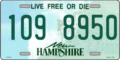 NH license plate 1098950