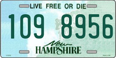 NH license plate 1098956