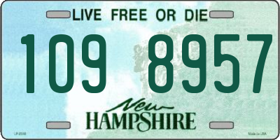 NH license plate 1098957