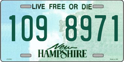 NH license plate 1098971