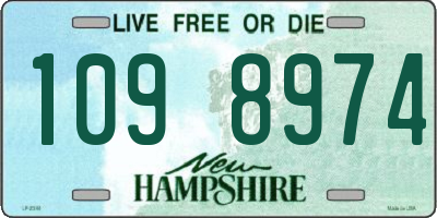 NH license plate 1098974