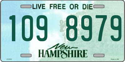 NH license plate 1098979