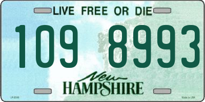 NH license plate 1098993