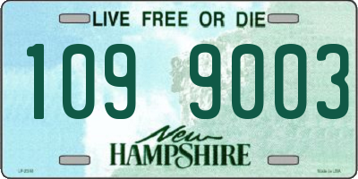NH license plate 1099003