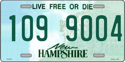 NH license plate 1099004