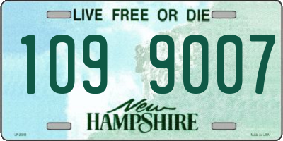 NH license plate 1099007