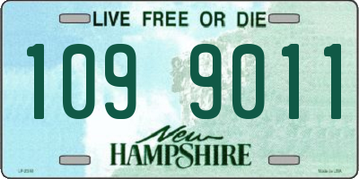 NH license plate 1099011