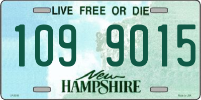 NH license plate 1099015