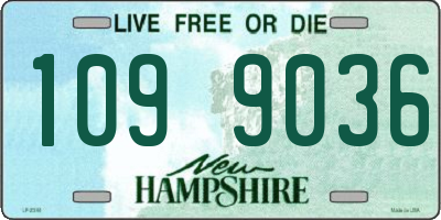 NH license plate 1099036