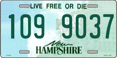 NH license plate 1099037