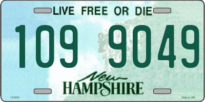 NH license plate 1099049