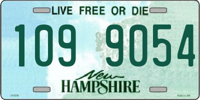 NH license plate 1099054