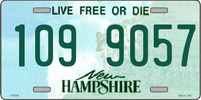 NH license plate 1099057