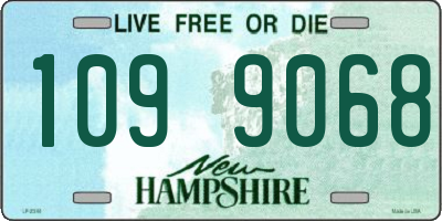NH license plate 1099068
