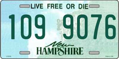NH license plate 1099076