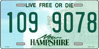 NH license plate 1099078