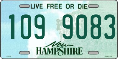 NH license plate 1099083