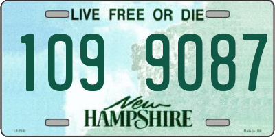 NH license plate 1099087