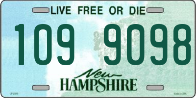 NH license plate 1099098