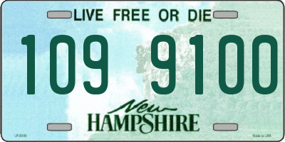 NH license plate 1099100