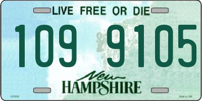 NH license plate 1099105