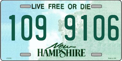 NH license plate 1099106