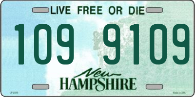 NH license plate 1099109