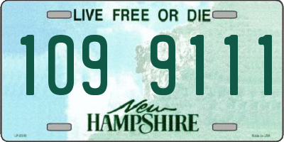 NH license plate 1099111