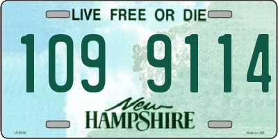 NH license plate 1099114