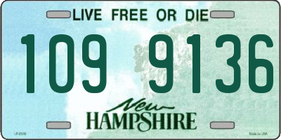 NH license plate 1099136