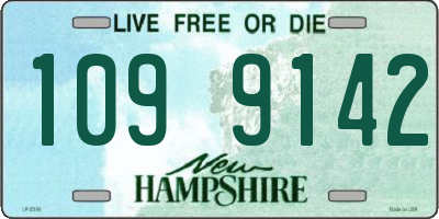 NH license plate 1099142