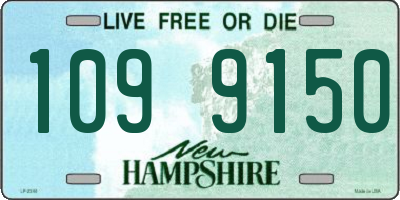 NH license plate 1099150