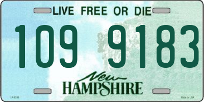 NH license plate 1099183