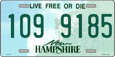NH license plate 1099185
