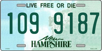 NH license plate 1099187