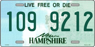 NH license plate 1099212