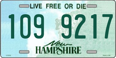 NH license plate 1099217